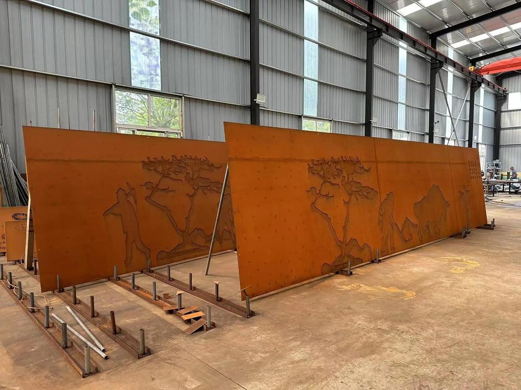 天安乡耐候钢幕墙