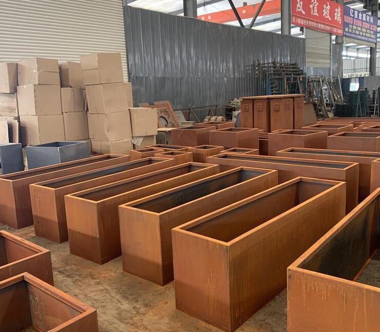 天安乡耐候钢板花箱