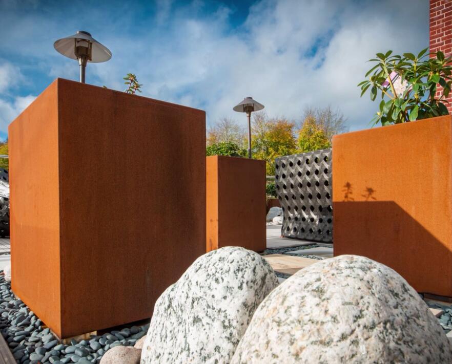 天安乡锈钢板花箱